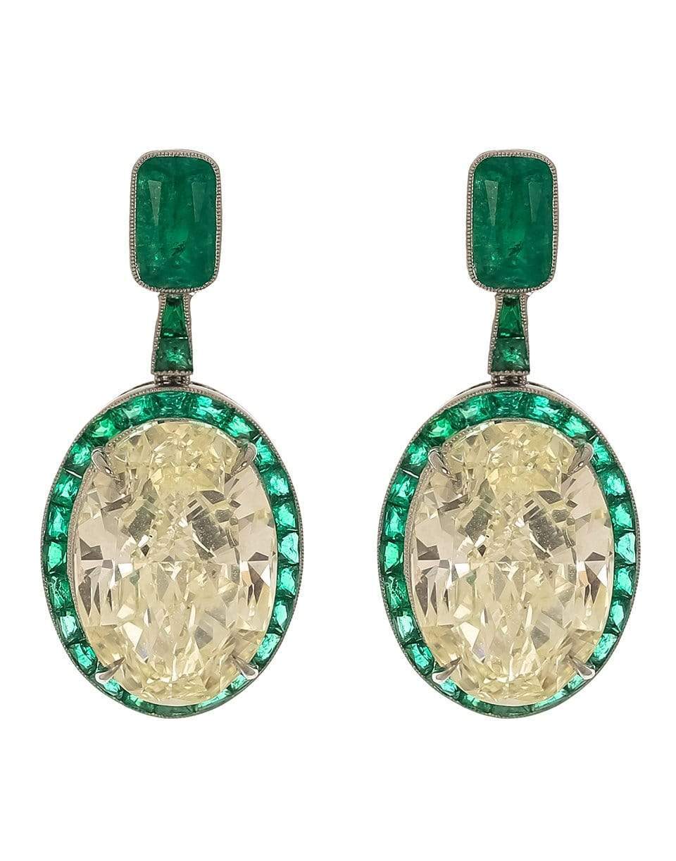 KWIAT-Legacy Emerald City Earrings-PLATINUM