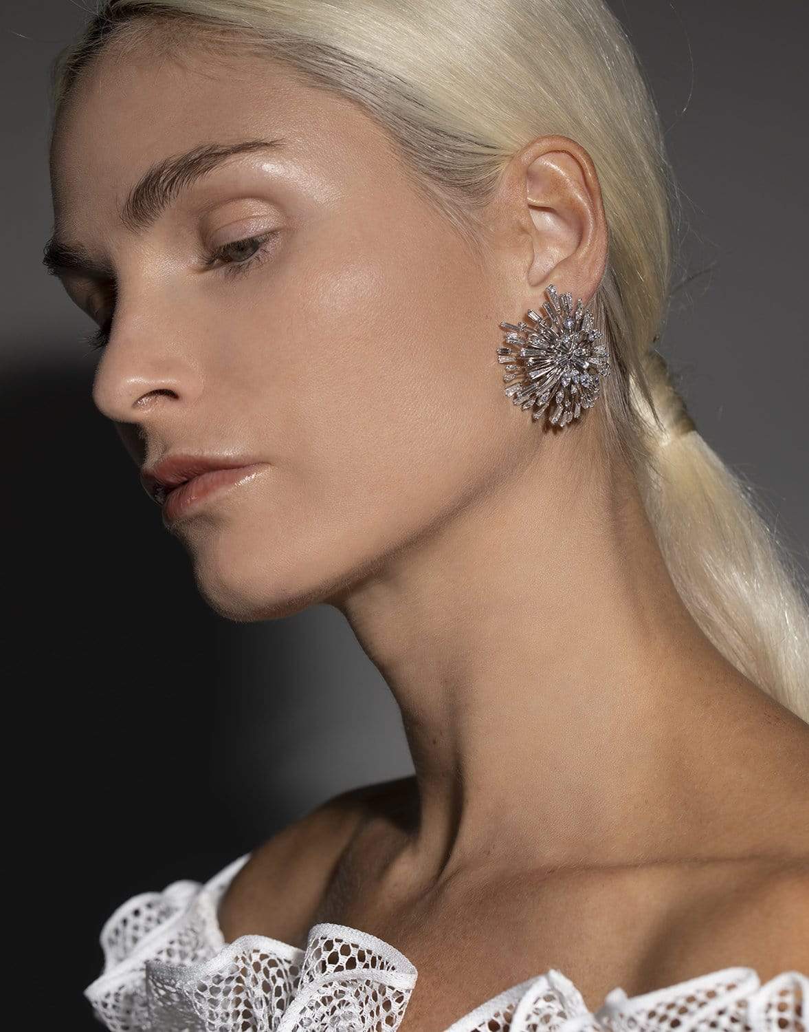KWIAT-Legacy Fireworks Earrings-PLATINUM