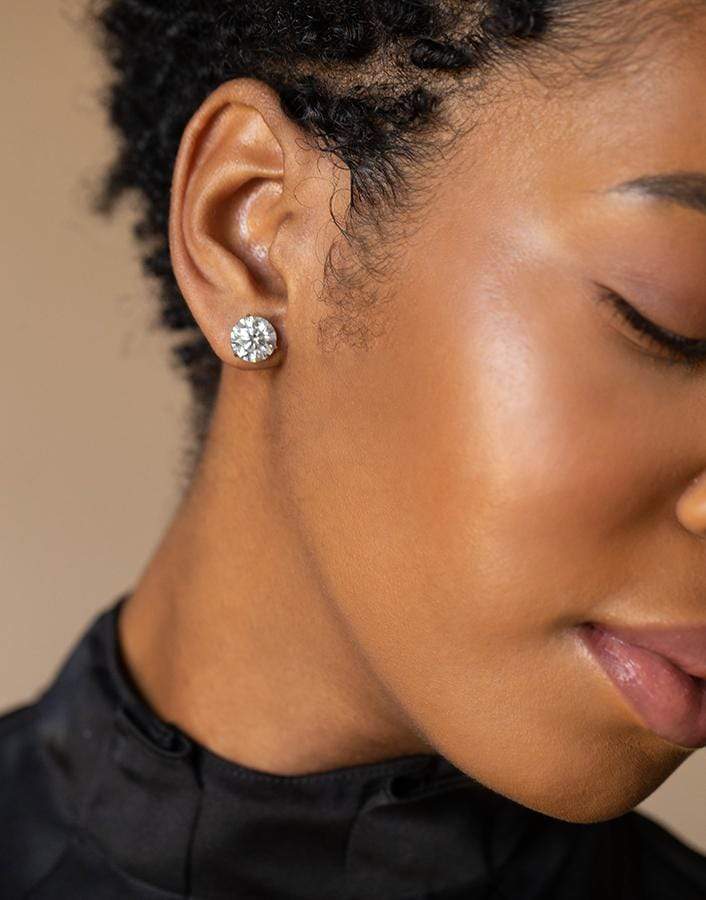 KWIAT-Round Brill Diamond Studs-PLATINUM