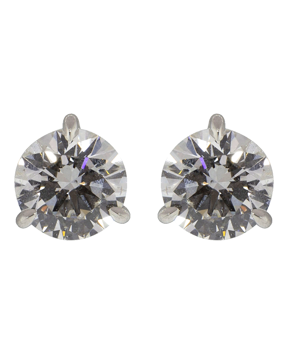 KWIAT-Round Diamond Stud Earrings-PLATINUM