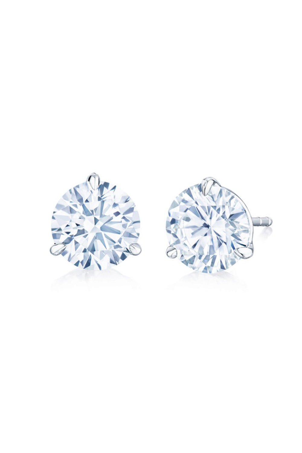 KWIAT-Round Diamond Stud Earrings-PLATINUM