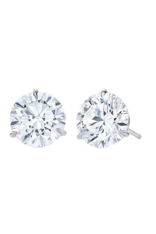 Round Diamond Stud Earrings-PLATINUM-JEWELRYFINE JEWELEARRING-KWIAT