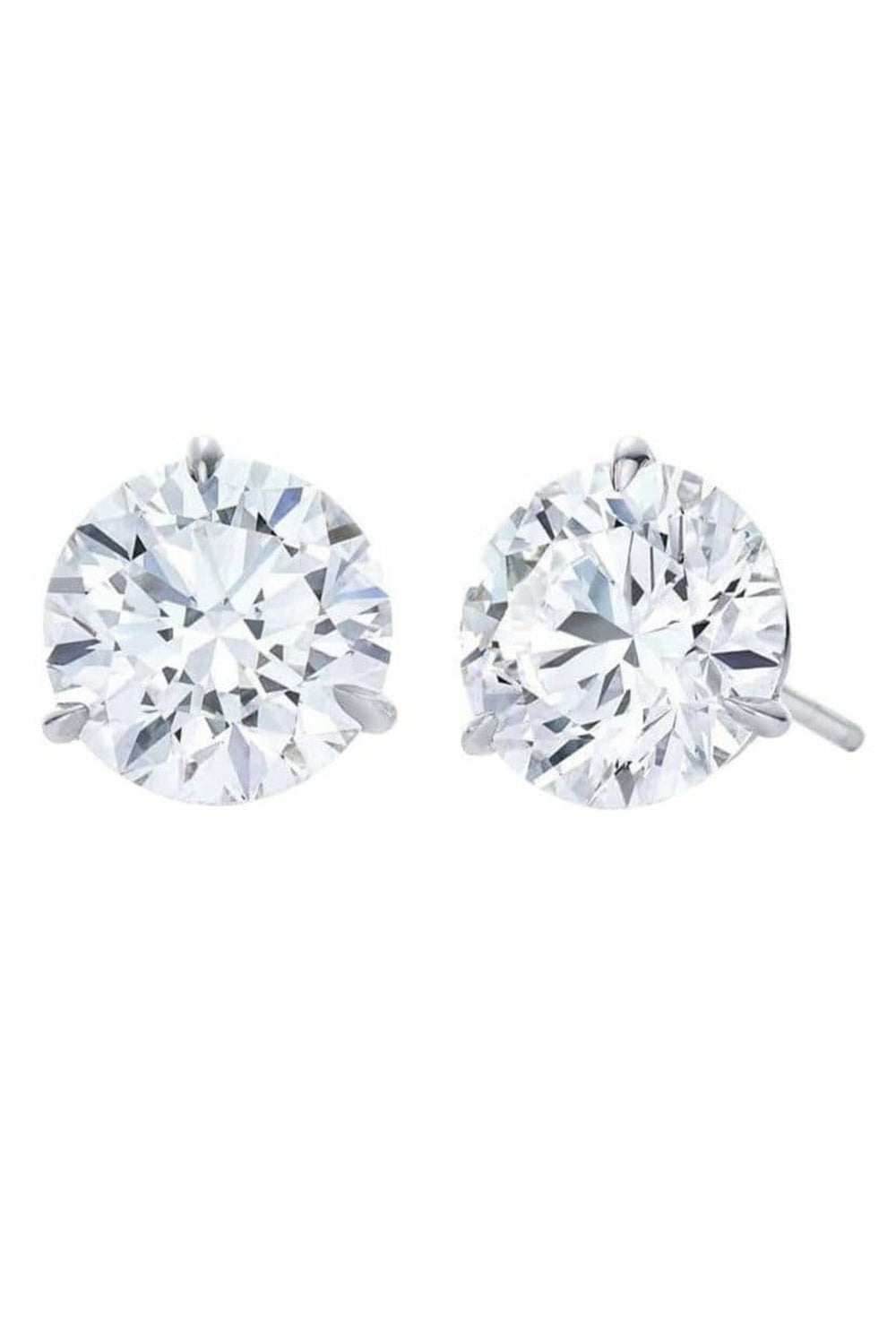 KWIAT-Round Diamond Stud Earrings-PLATINUM