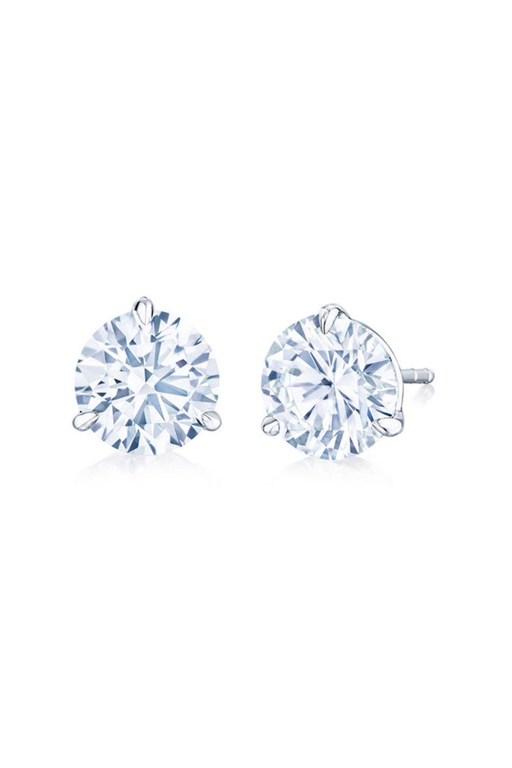 KWIAT-Round Diamond Stud Earrings-PLATINUM