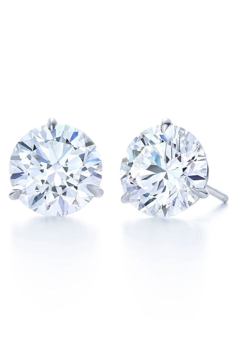 KWIAT-Round Diamond Studs 2.45ctw-PLATINUM