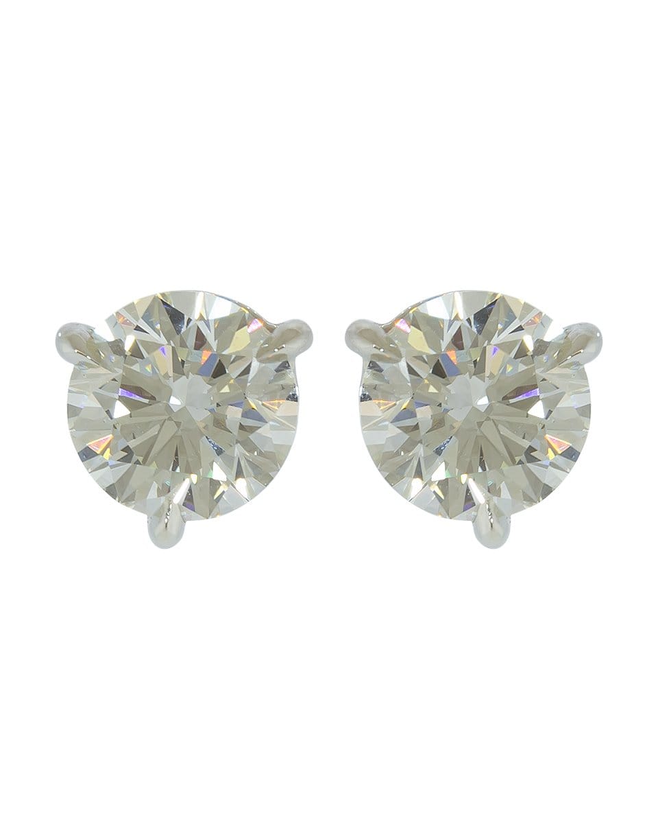 KWIAT-Round Diamond Studs 3.15ctw-PLATINUM