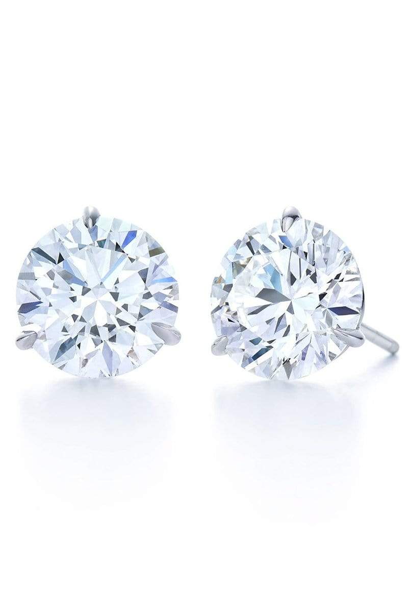 KWIAT-Round Diamond Studs 6.00ctw-PLATINUM