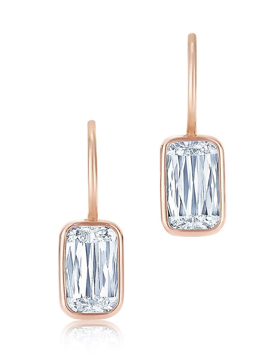 KWIAT-Ashoka Diamond Drop Earrings-ROSE GOLD