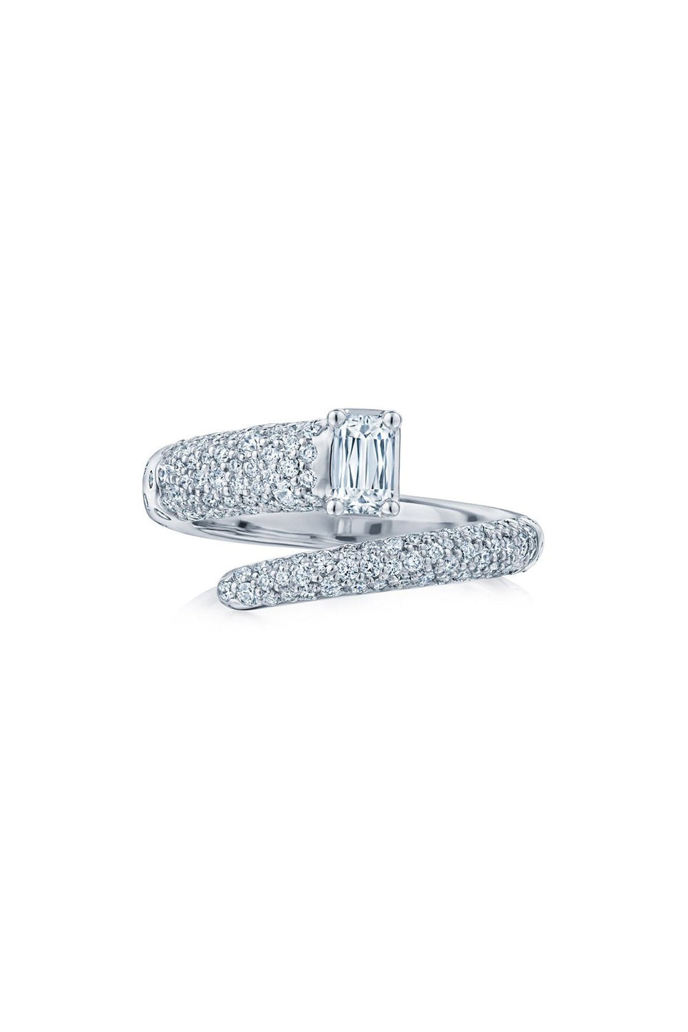 KWIAT-Cobblestone Diamond Wrap Ring-WHITE GOLD