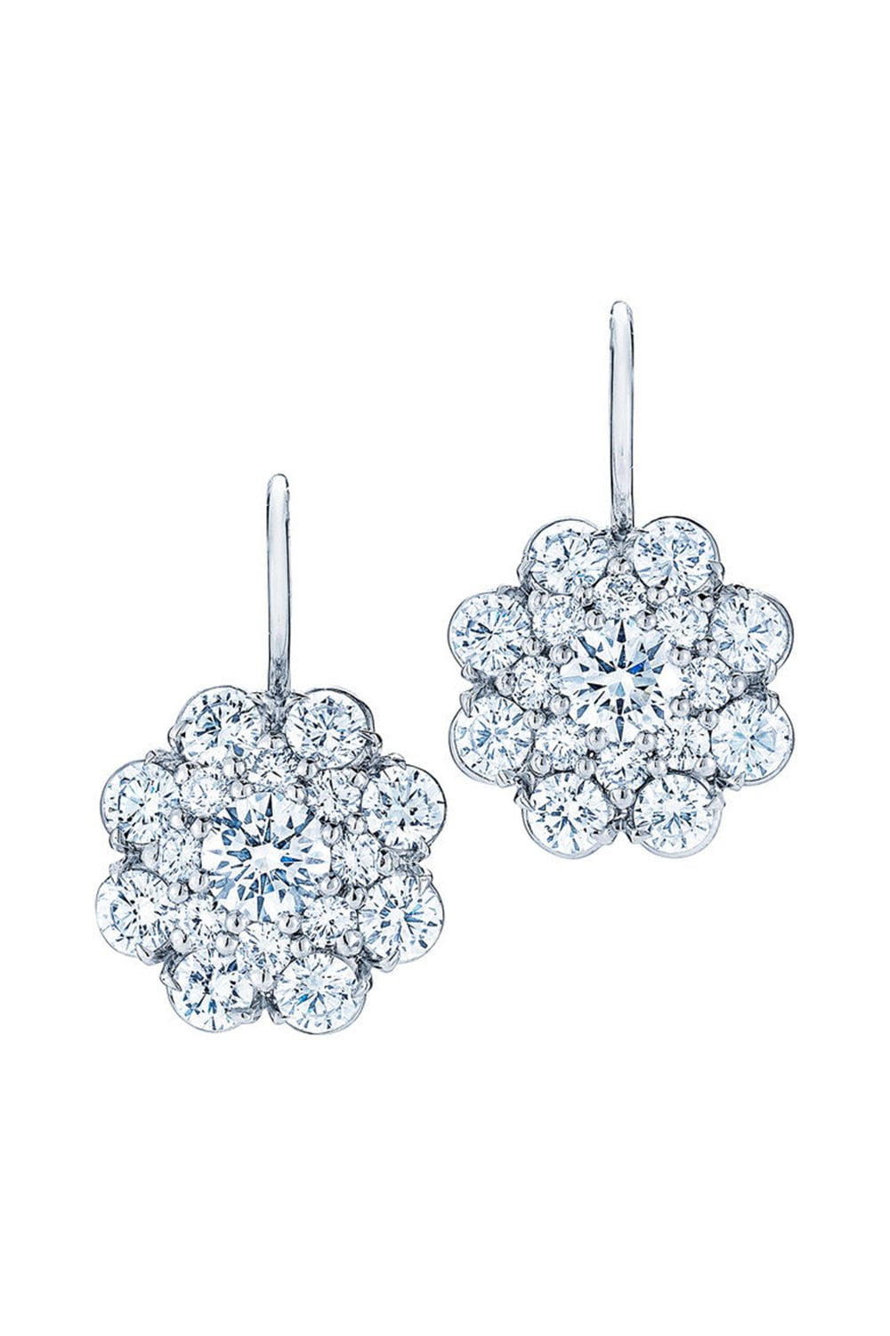KWIAT-Cluster Double Halo Earirngs-WHITE GOLD