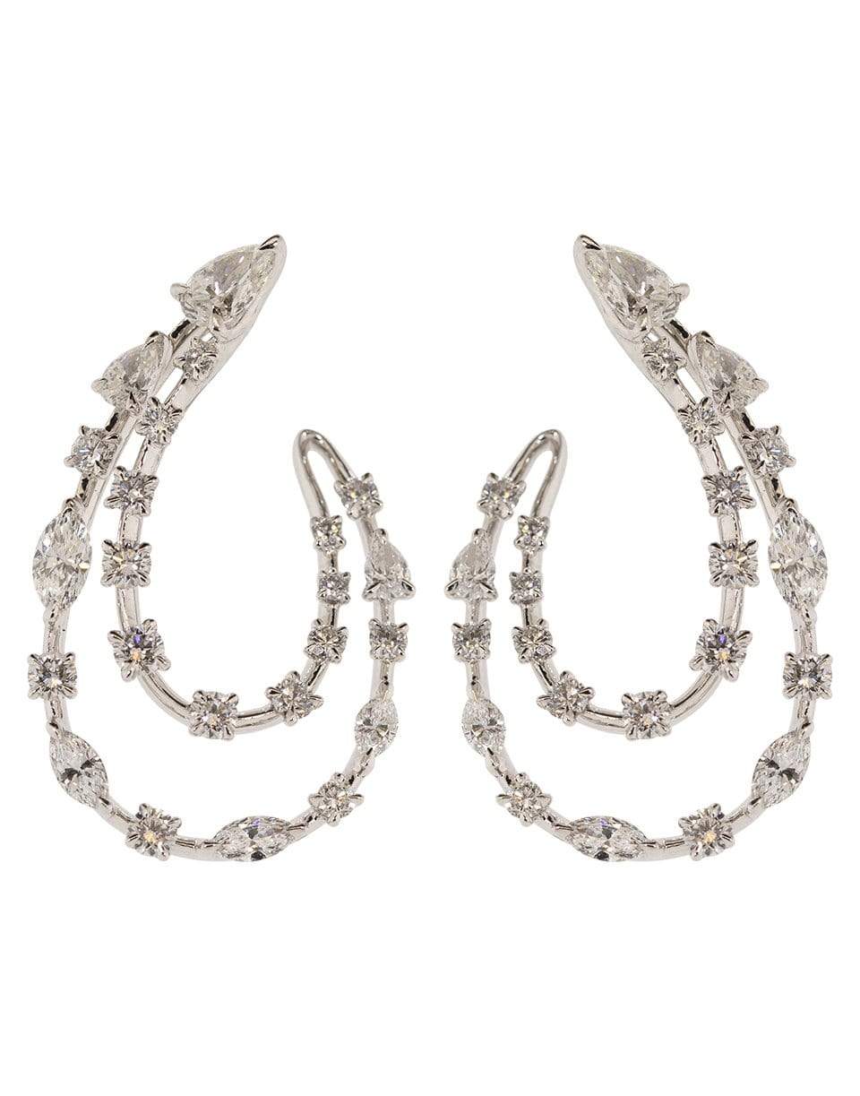 KWIAT-Double Line Diamond Earrings-WHITE GOLD