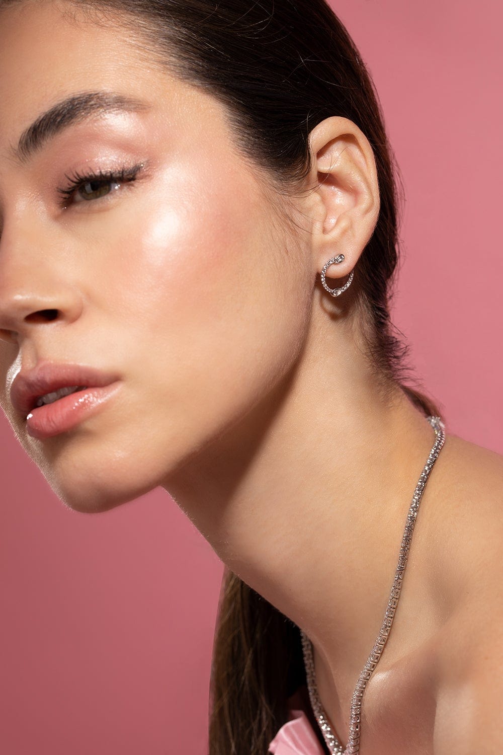 KWIAT-Eclipse Diamond Earrings-WHITE GOLD