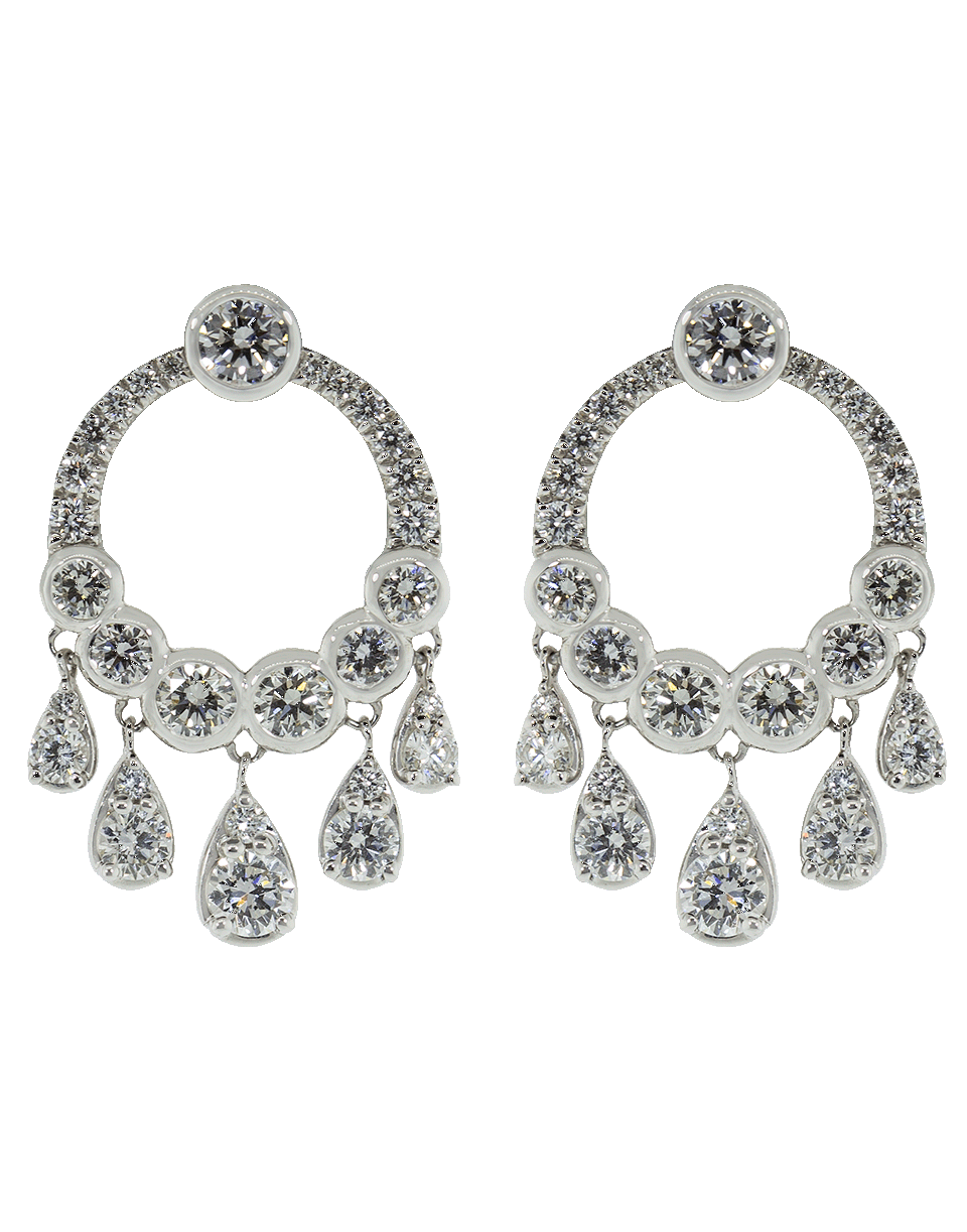 KWIAT-Eclipse Diamond Earrings-WHITE GOLD