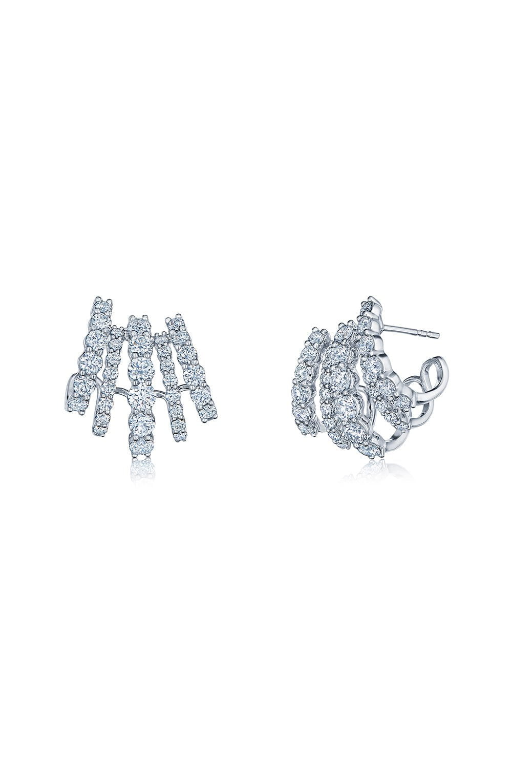 Five Row Cuff Earrings