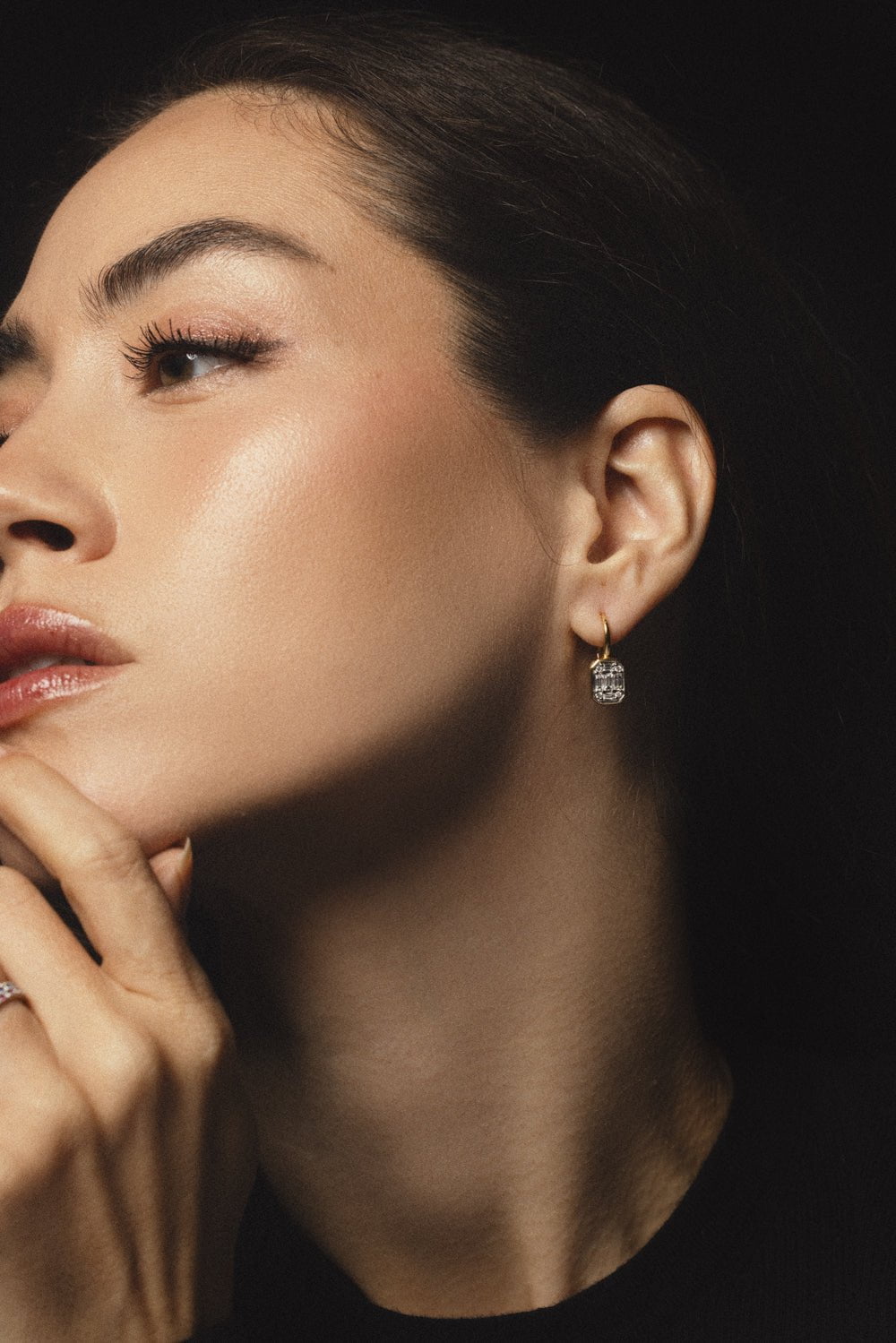 KWIAT-Sunburst Diamond Drop Earrings-YELLOW GOLD