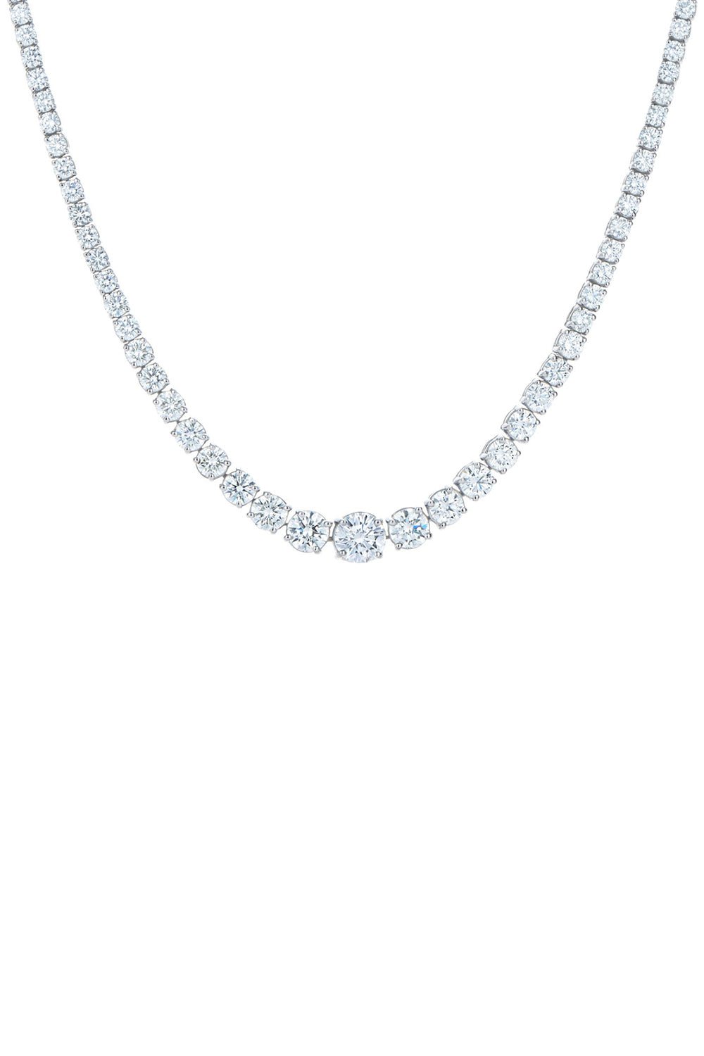 KWIAT-Graduating Diamond Riviera Neckace-PLATINUM