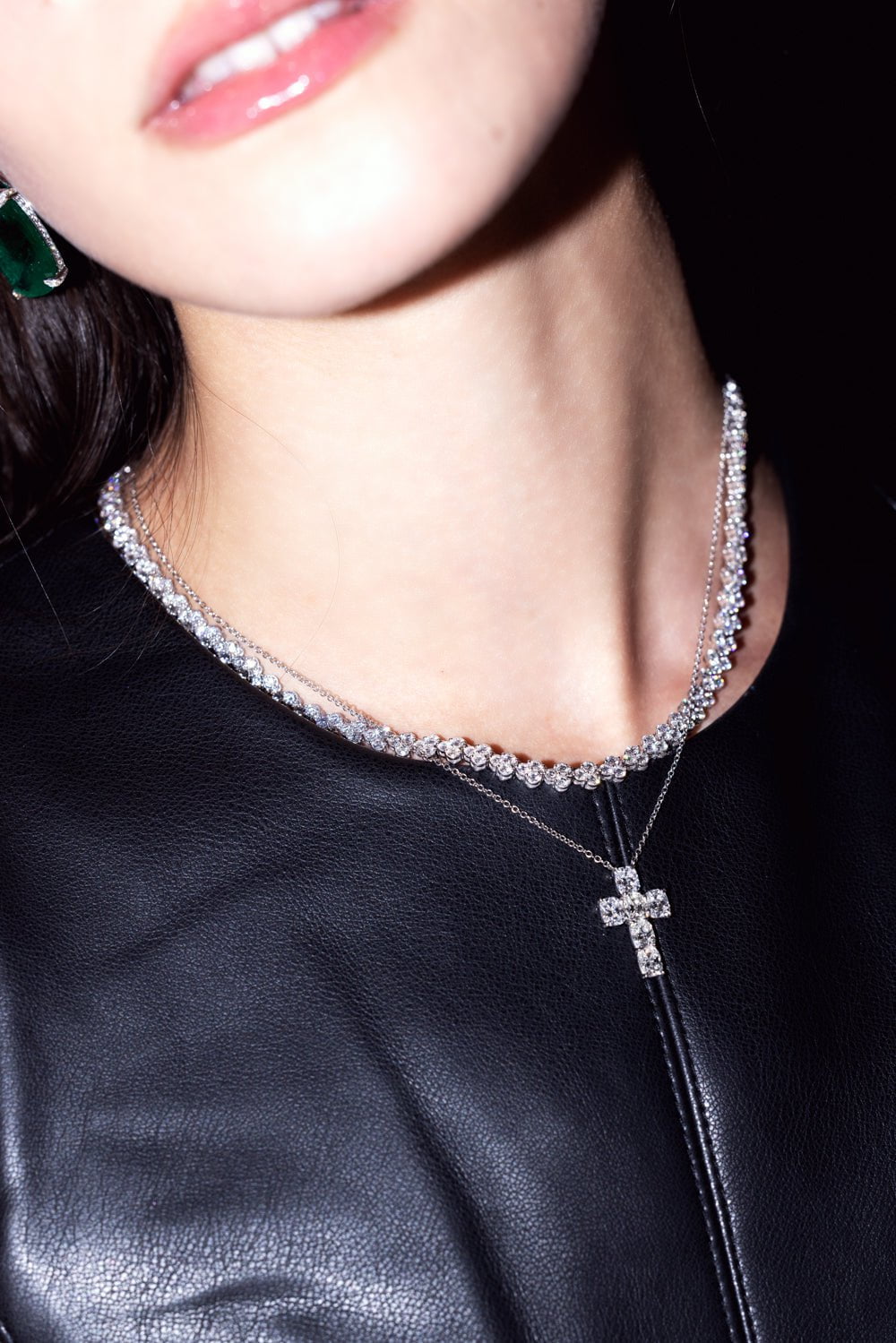 KWIAT-Round Diamond Line Necklace-PLATINUM