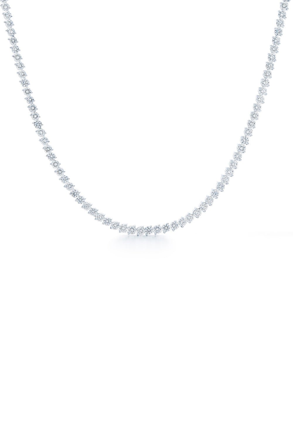 KWIAT-Round Diamond Line Necklace-PLATINUM