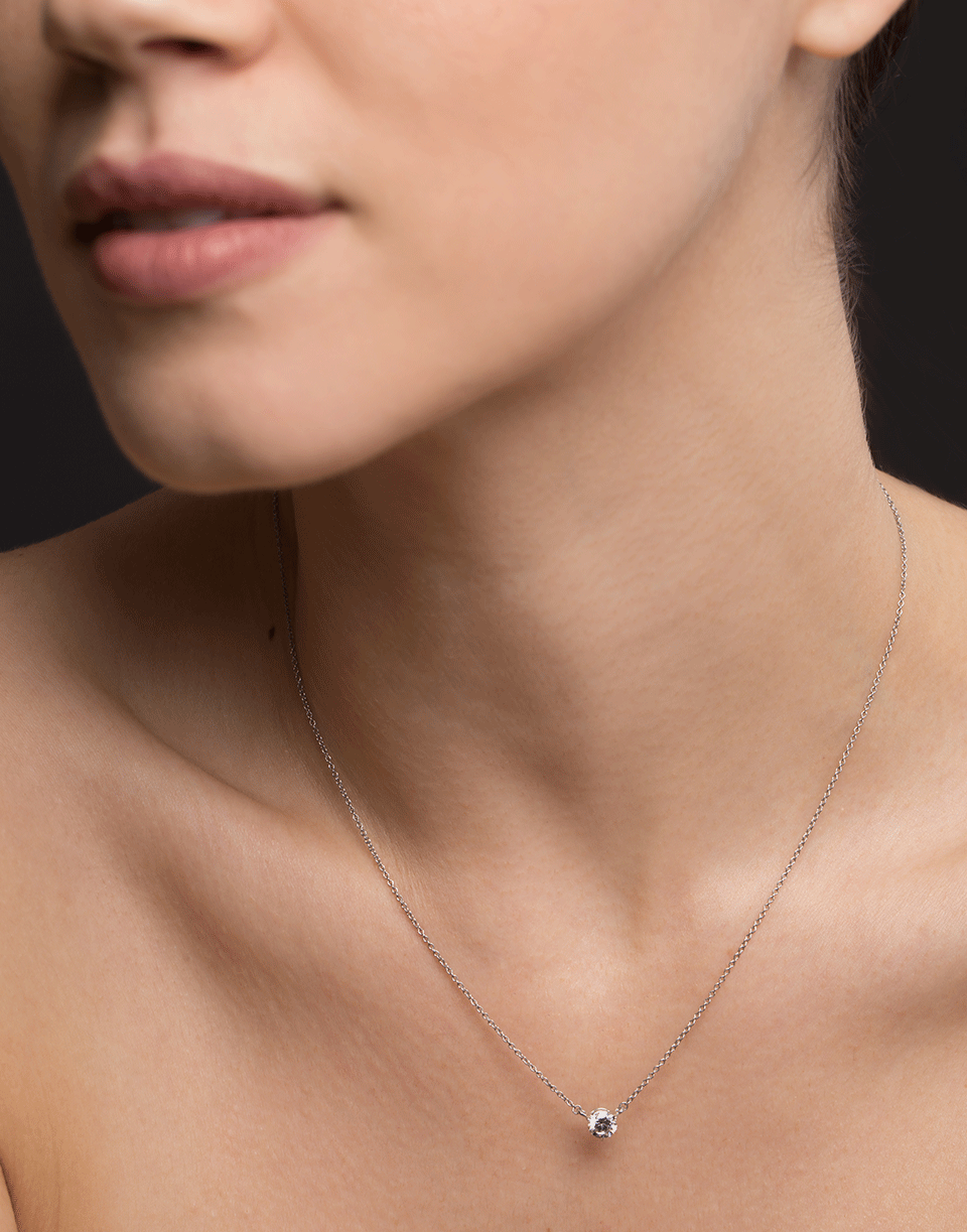 KWIAT-Solitaire Pendant Necklace-PLATINUM