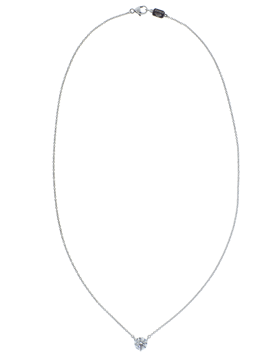KWIAT-Solitaire Pendant Necklace-PLATINUM