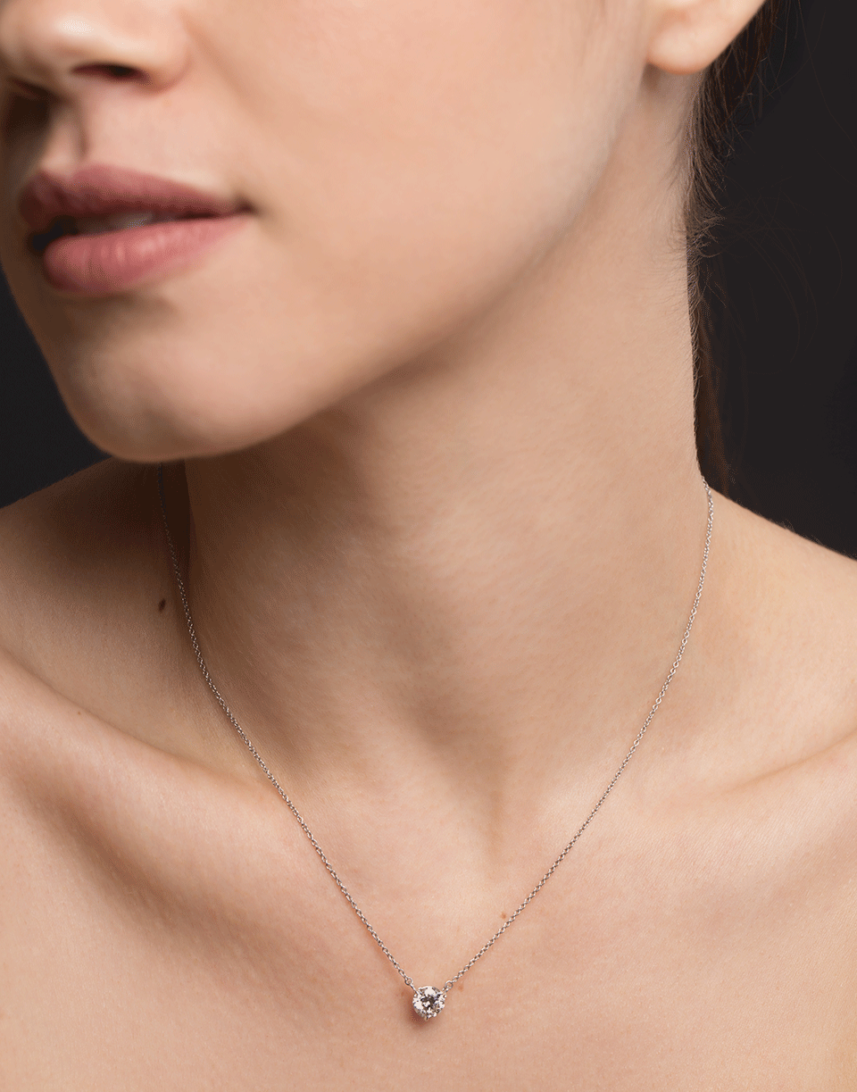 KWIAT-Solitaire Pendant Necklace-PLATINUM