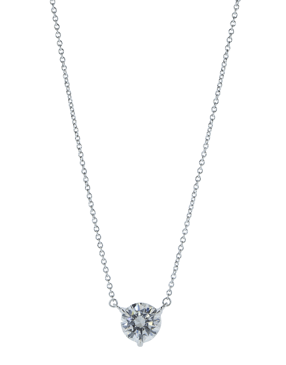 KWIAT-Solitaire Pendant Necklace-PLATINUM