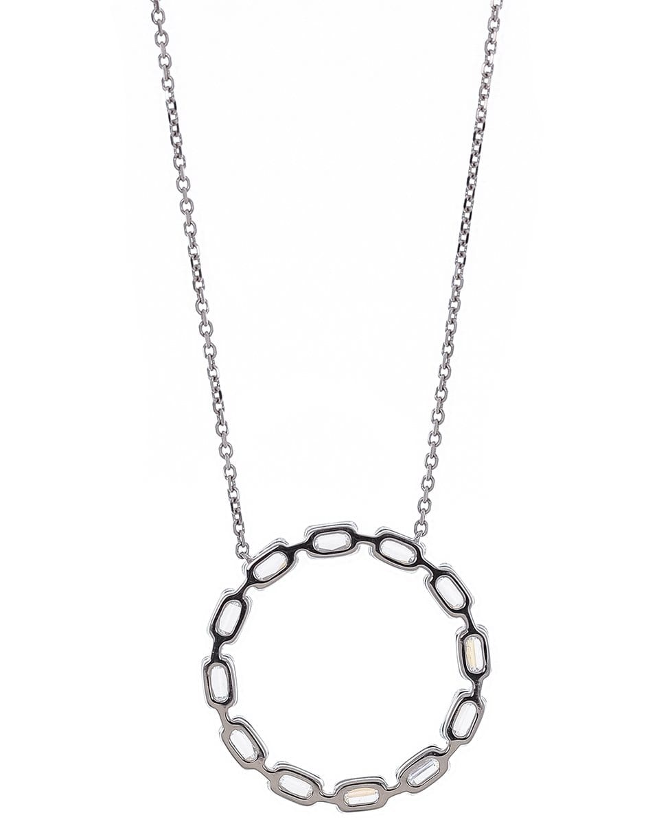 KWIAT-Ashoka Full Circle Pendant Necklace-WHITE GOLD