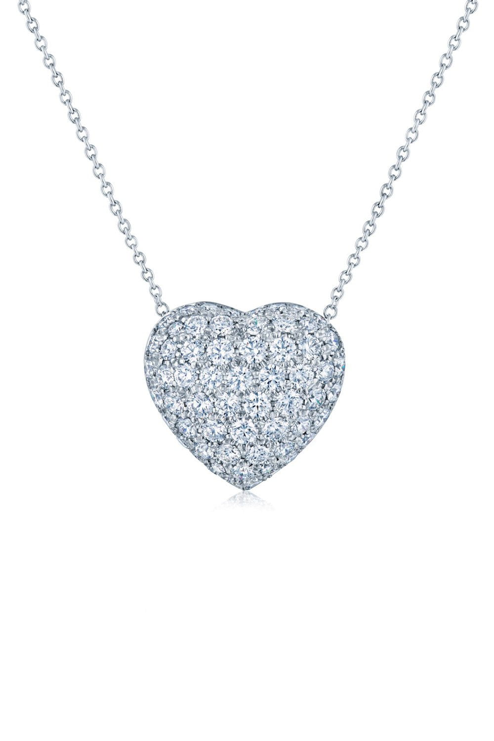 KWIAT-Diamond Heart Pendant-WHITE GOLD