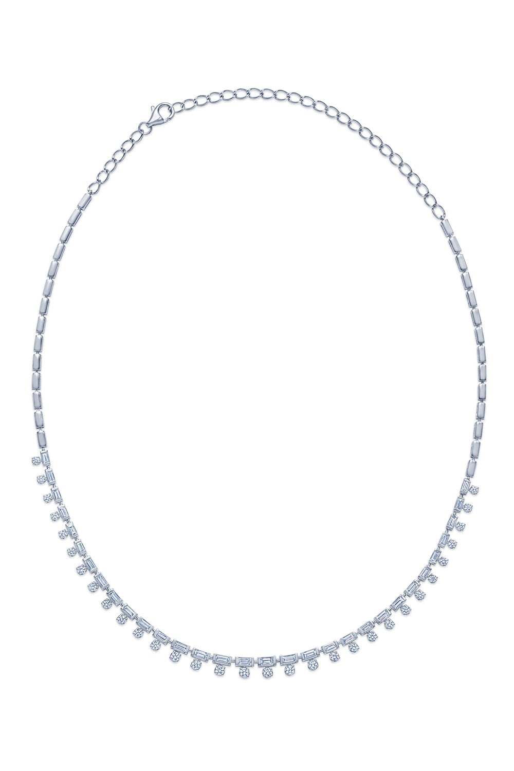 KWIAT-Duet Fringe Diamond Necklace-WHITE GOLD
