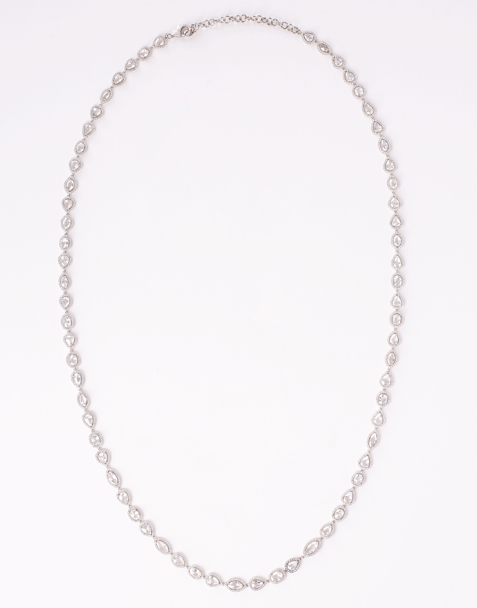 KWIAT-Mixed Shape Rosecut Diamond Necklace-WHITE GOLD