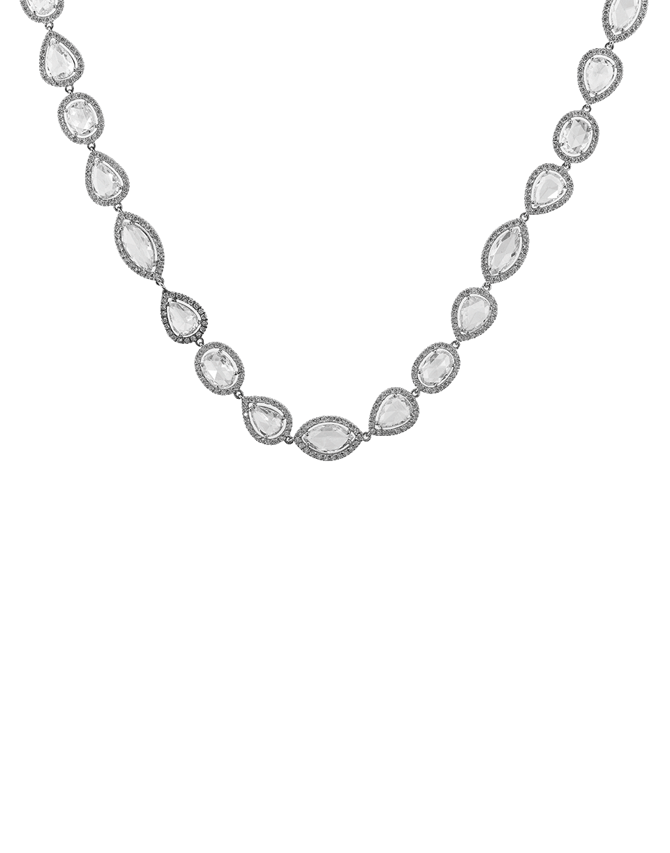 KWIAT-Mixed Shape Rosecut Diamond Necklace-WHITE GOLD