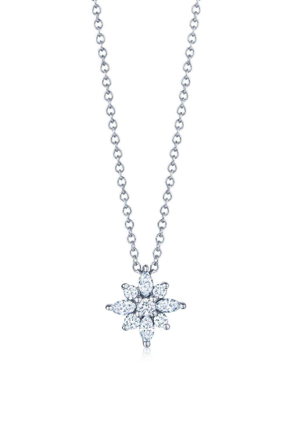 KWIAT-Star Petite Pendant Necklace-WHITE GOLD