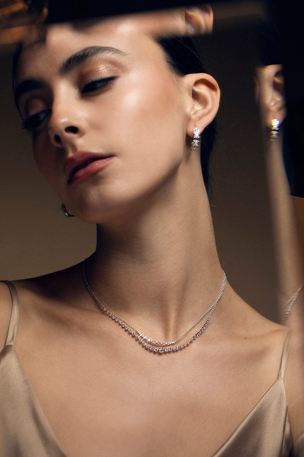 KWIAT-Starry Night Demi Riviere Necklace-WHITE GOLD