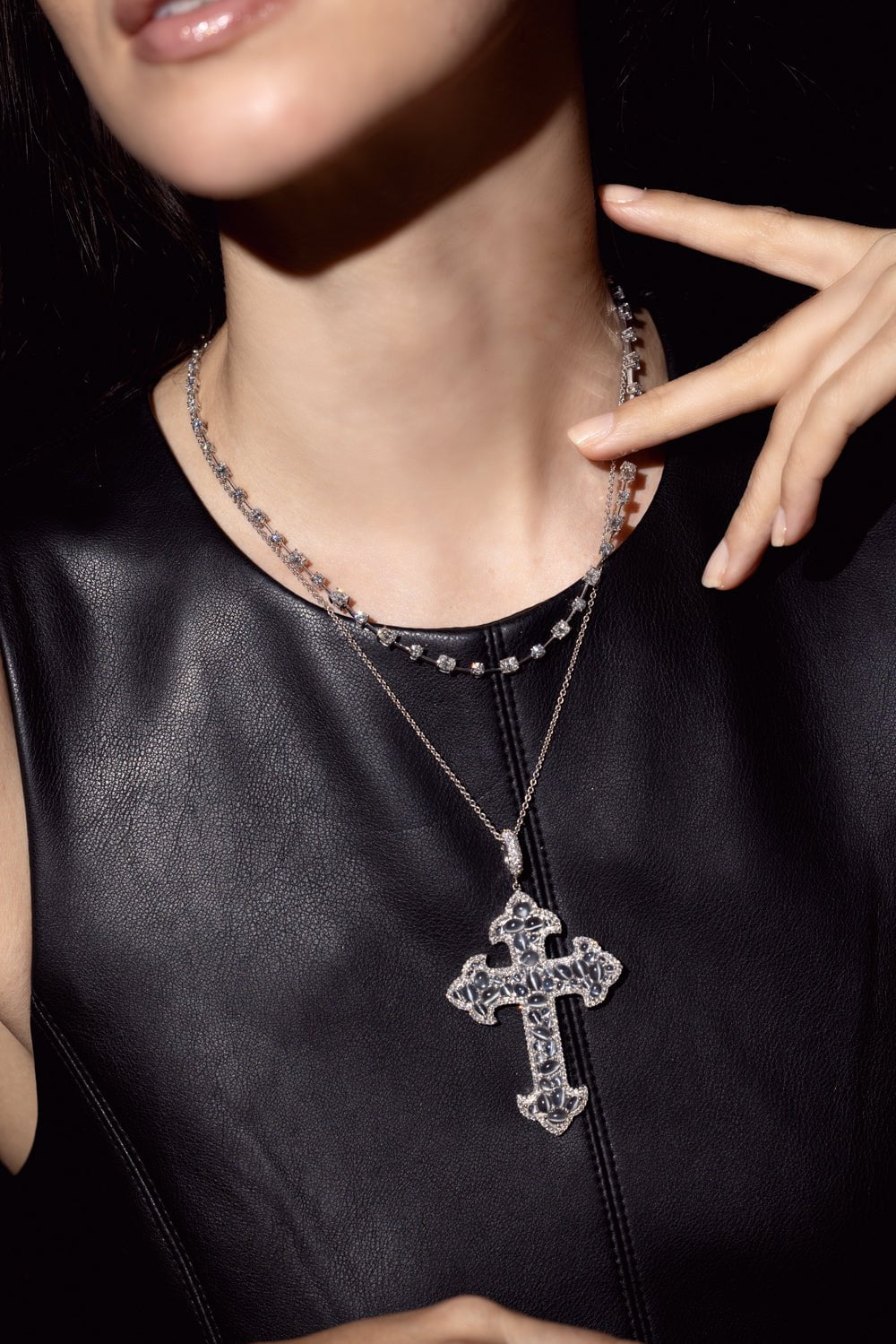 KWIAT-Starry Night Diamond Necklace-WHITE GOLD
