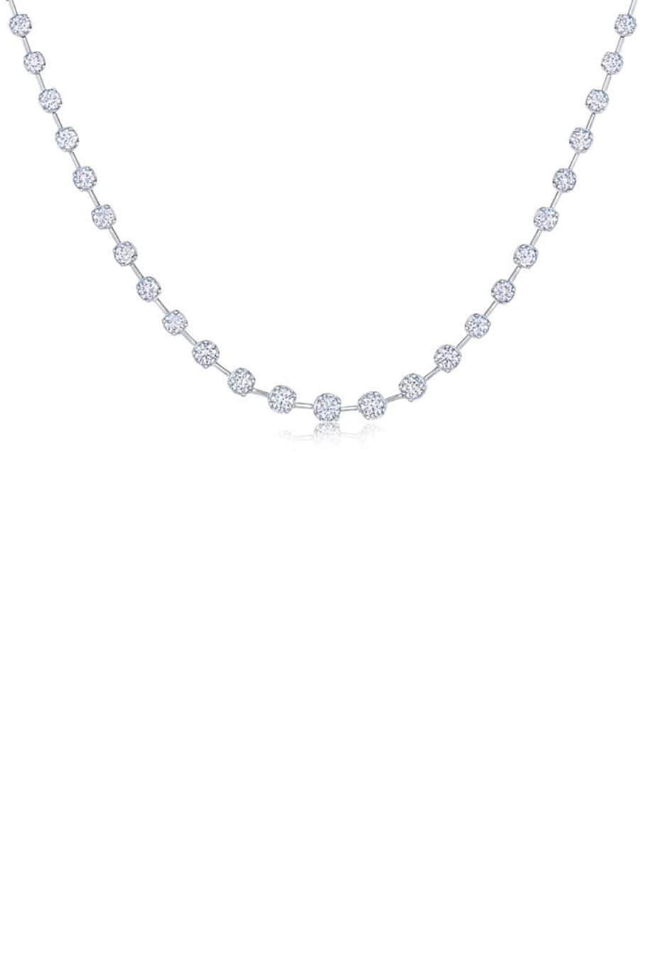 KWIAT-Starry Night Diamond Partway Necklace- White Gold-WHITE GOLD