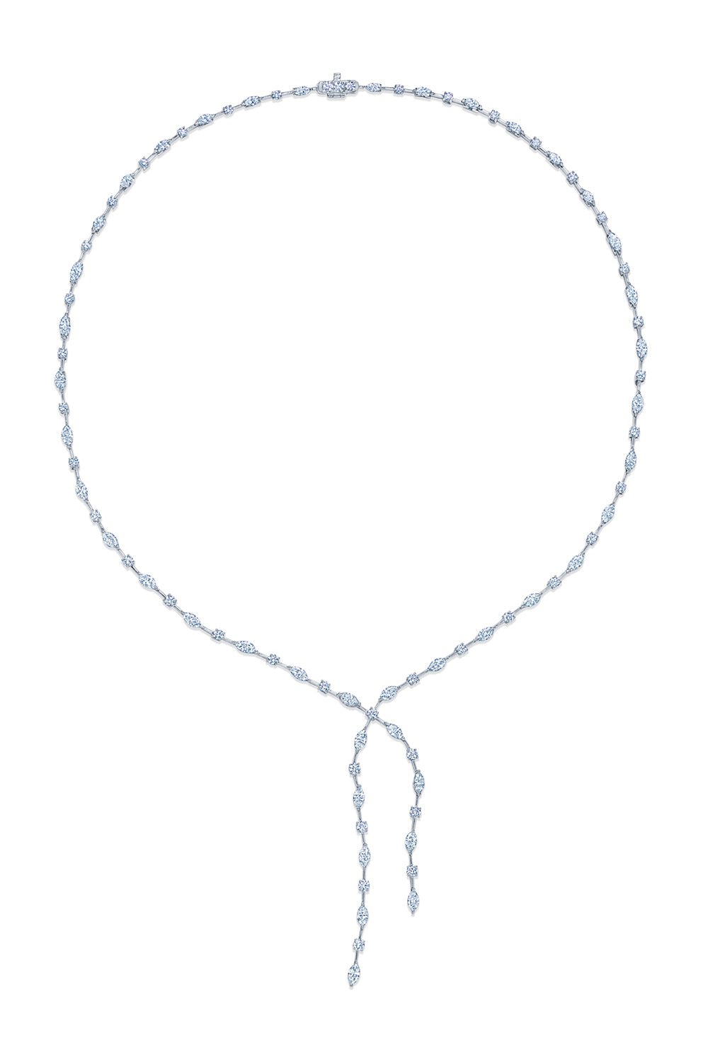 KWIAT-Starry Night Lariat Necklace-WHITE GOLD