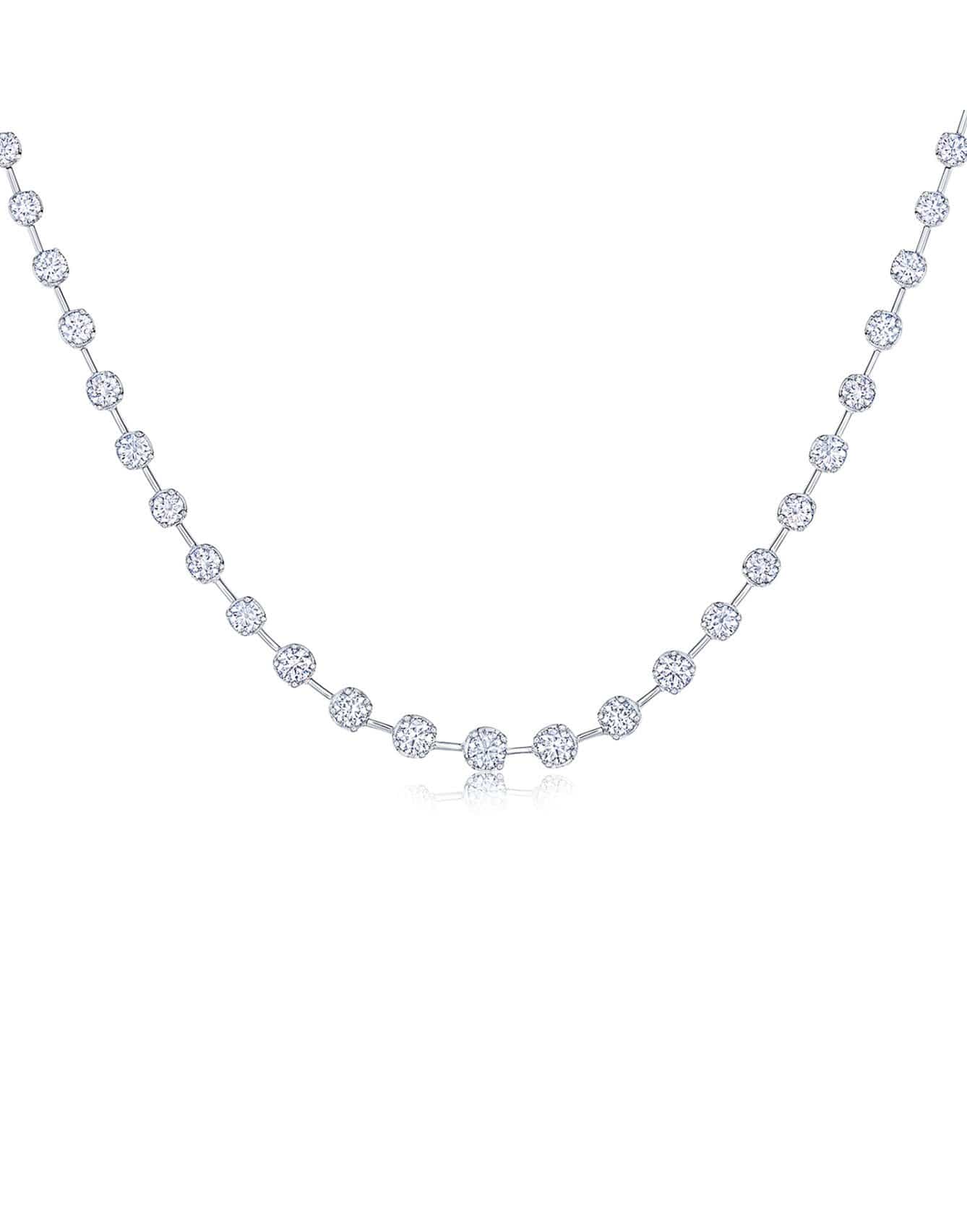 KWIAT-Starry Night Partway Necklace With Diamonds-WHITE GOLD