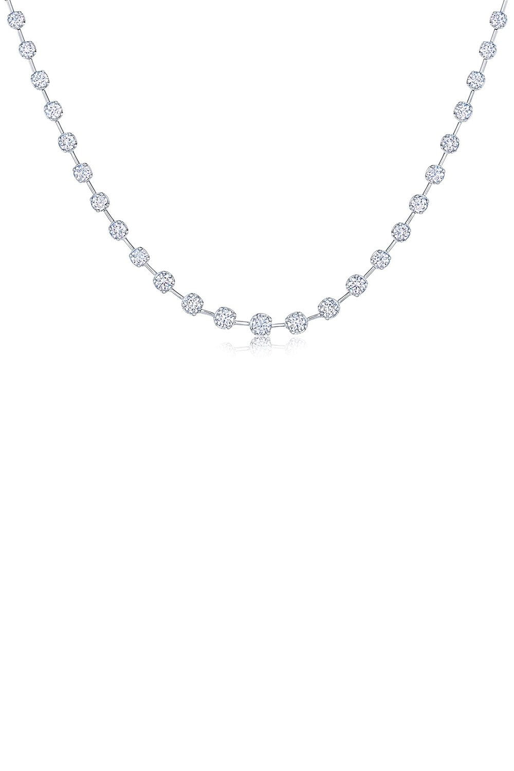 KWIAT-Starry Night Partway Necklace-WHITE GOLD