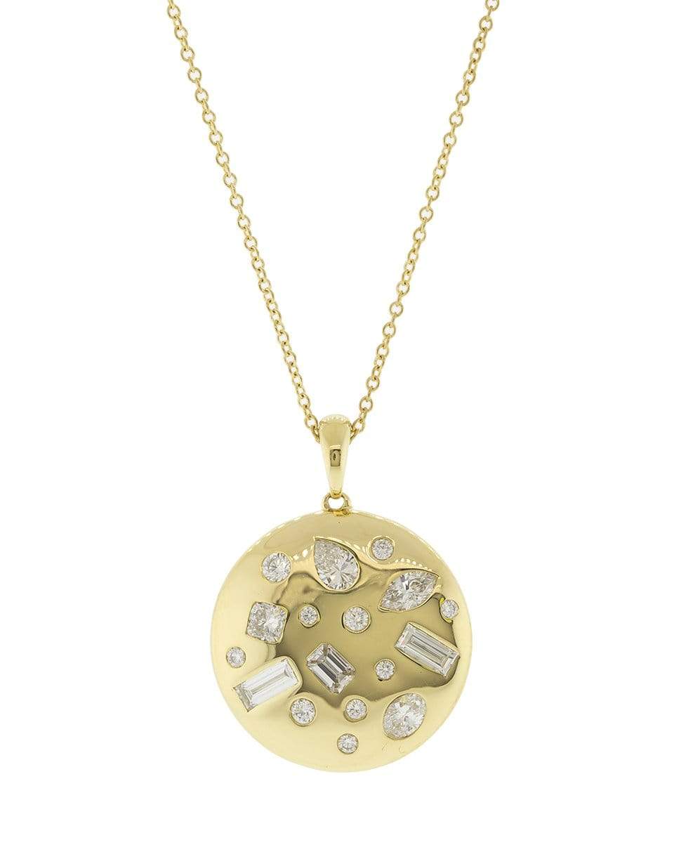 KWIAT-Diamond Cobblestone Pendant Necklace-YELLOW GOLD