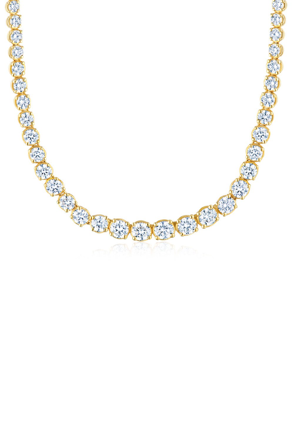 KWIAT-Diamond Line Necklace-YELLOW GOLD