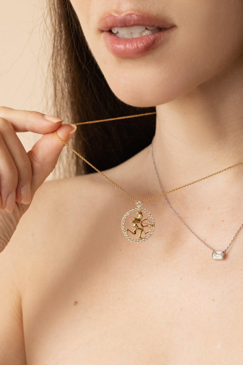 KWIAT-Sagittarius Pendant Necklace-YELLOW GOLD