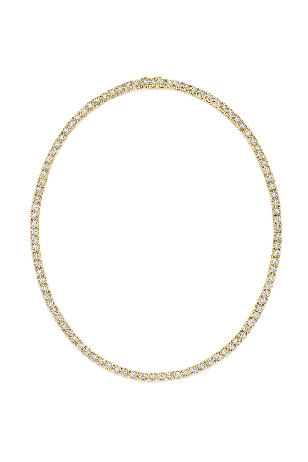 KWIAT-Sunburst Diamond Line Necklace-YELLOW GOLD