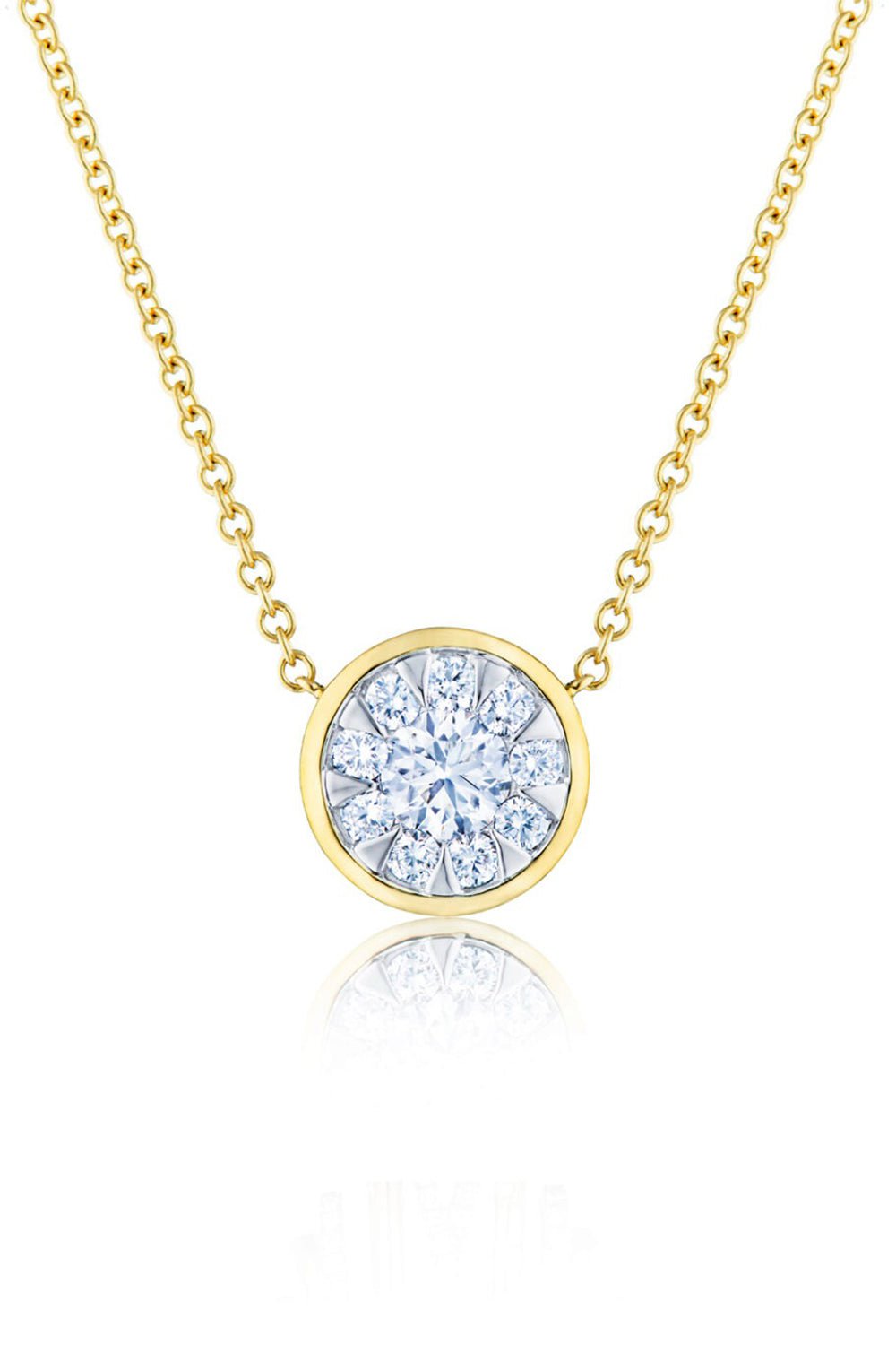 KWIAT-Sunburst Pendant Necklace-YELLOW GOLD