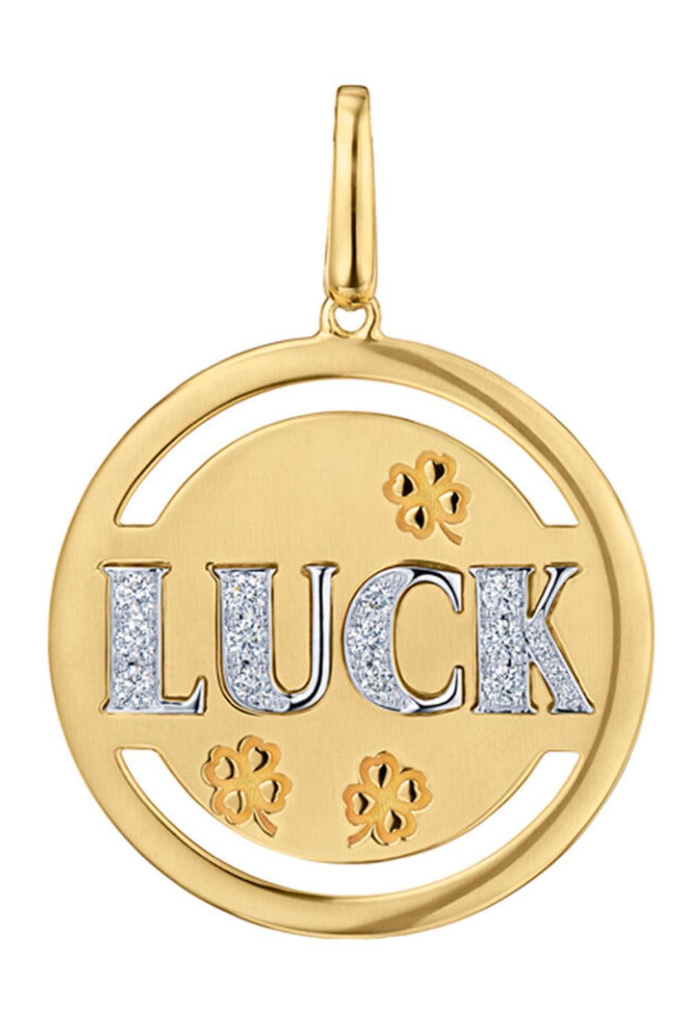 Diamond Luck Charm Pendant-YELLOW GOLD-JEWELRYFINE JEWELPENDANT-KWIAT