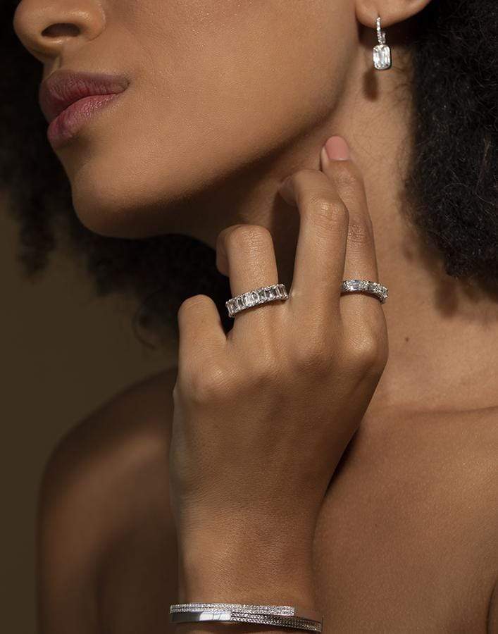 KWIAT-Ashoka Prong Set Eternity Diamond Band-PLAT