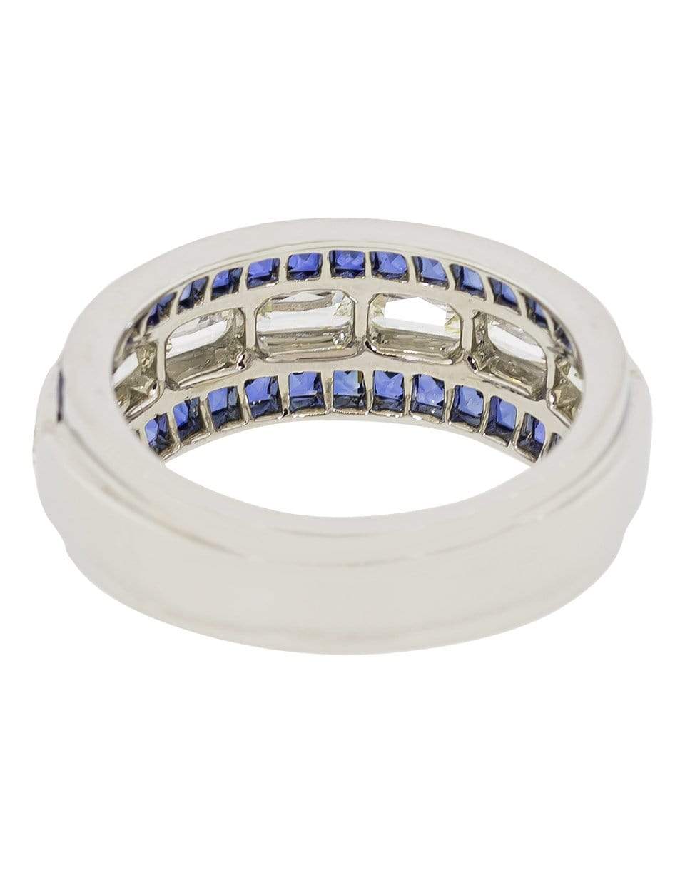 KWIAT-Ashoka and Blue Sapphire Eternity Band-PLAT