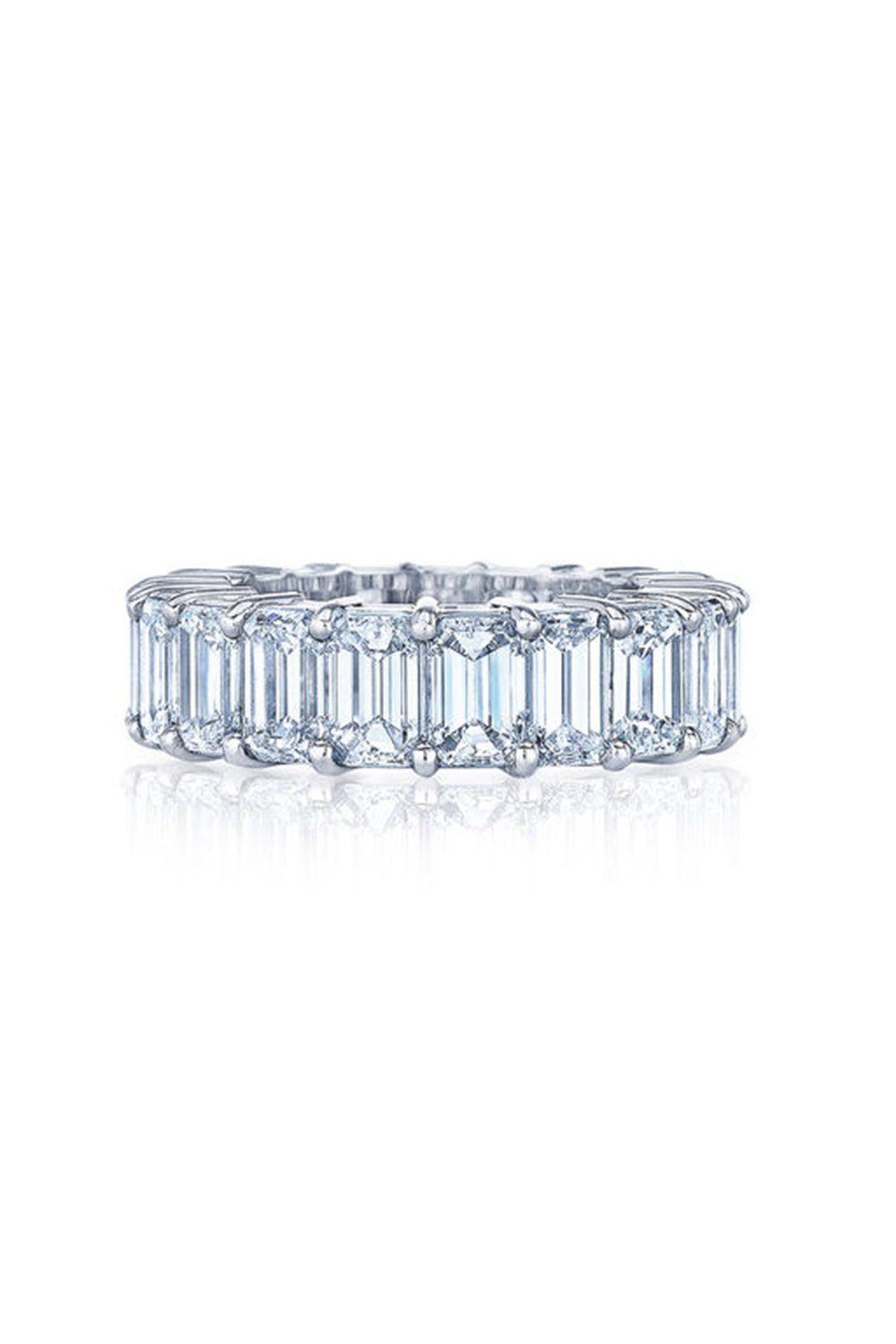 KWIAT-Emerald Cut Eternity Ring-PLATINUM
