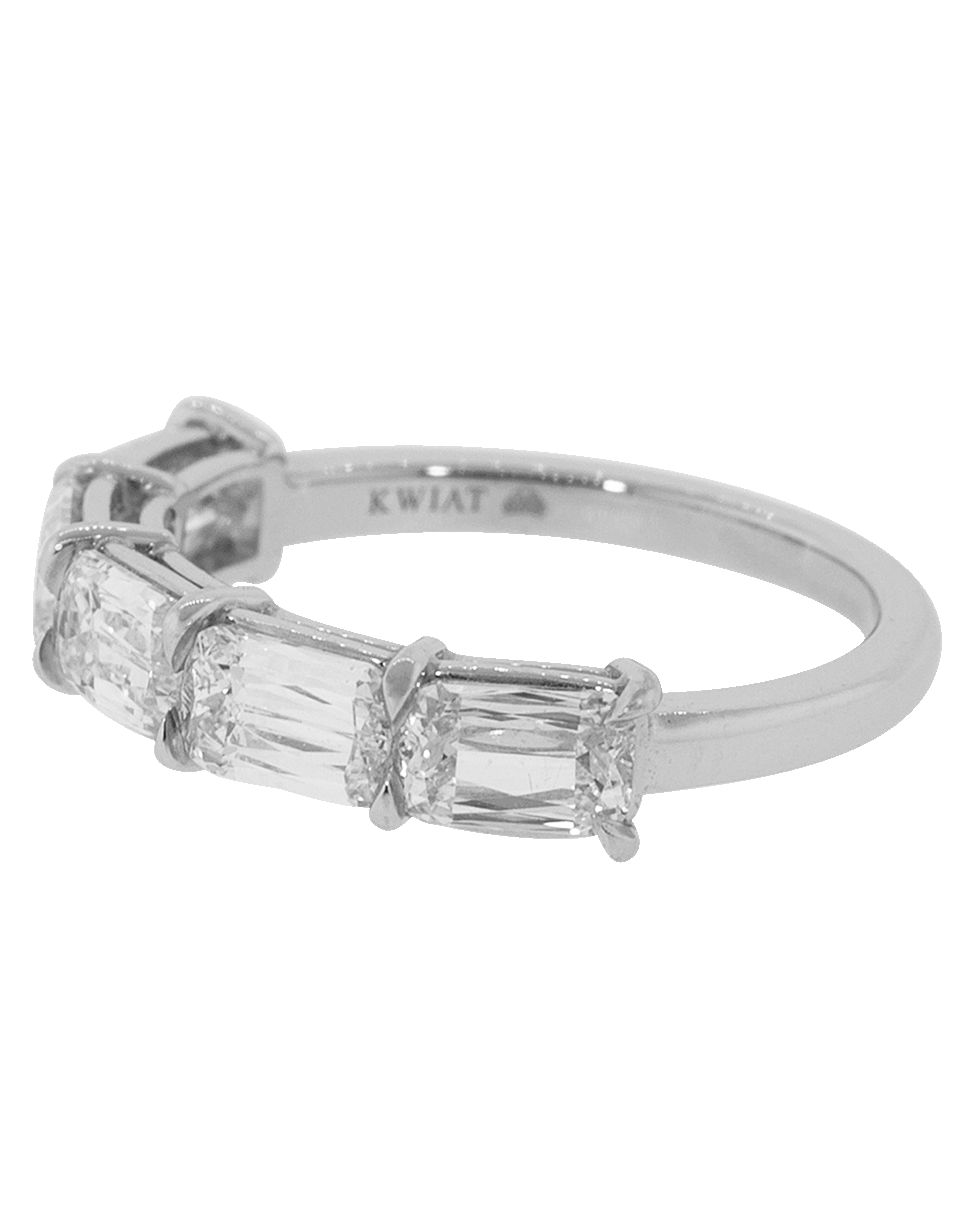 KWIAT-Ashoka Half Diamond Band-PLATINUM