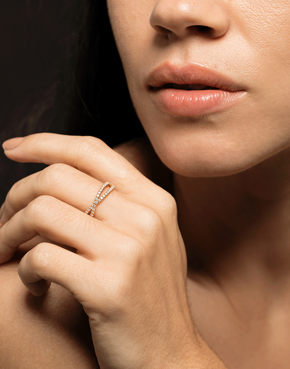 KWIAT-Fidelity Collection Diamond Pave Ring-ROSE GOLD