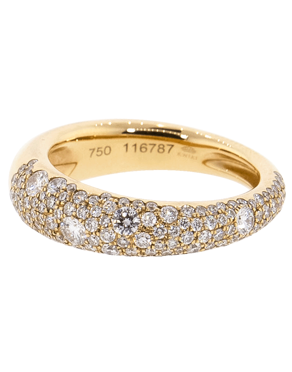 KWIAT-Moonlight 3-Row Ring with Pave Diamonds - Rose Gold-ROSE GOLD